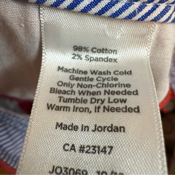 Talbots Salmon Relaxed Chino with Button-Accent Pants - Picture 8 of 8